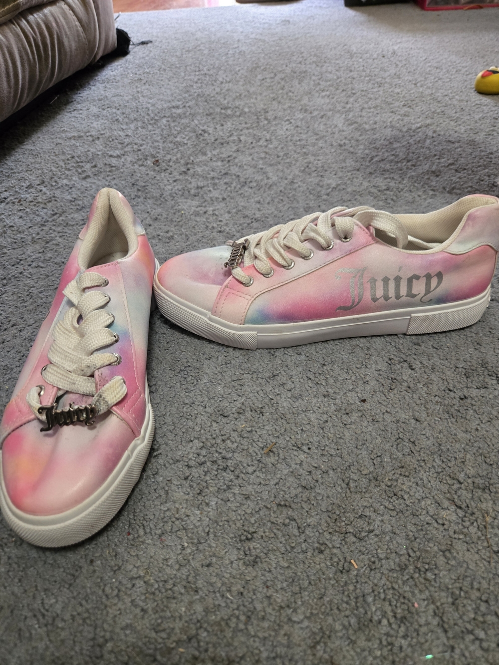 Juicy Couture Pink Tie-Dye Low Top Sneakers